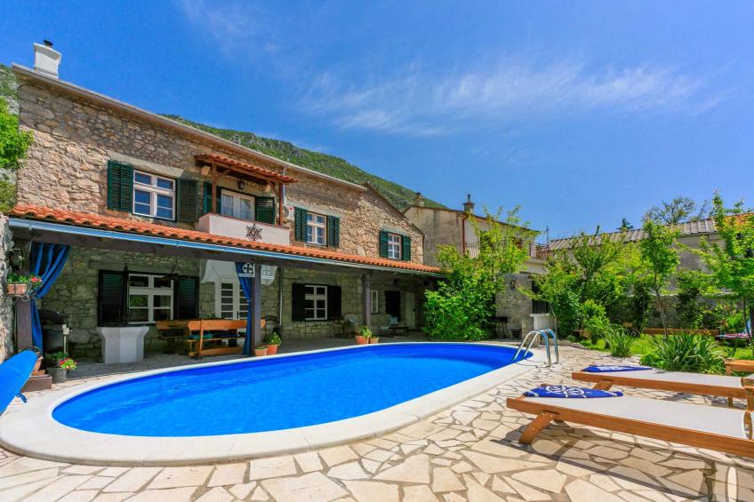 Holiday home with outdoor swimming pool and summer kitchen - BF-HZK9M