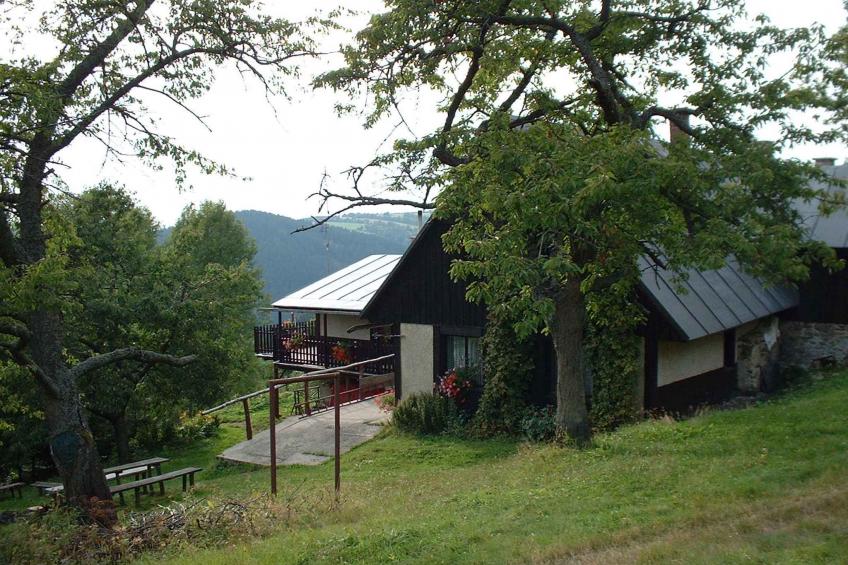 FerienHaus Berghütte mit Ausblick auf die Berge des Riesengebirges - BF-ZPJB