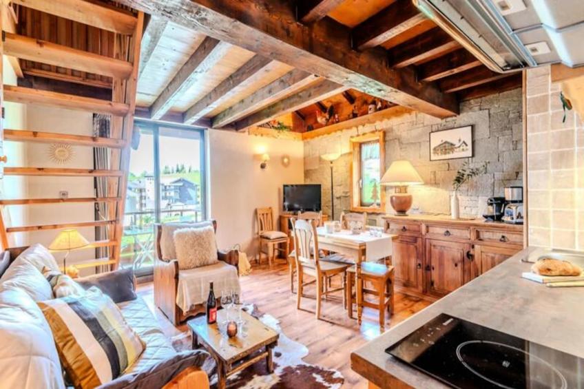 Slow Chalet Etale Duplex Sur Les Pistes, Balcon Avec Vue Montagne & Parking - foto 19