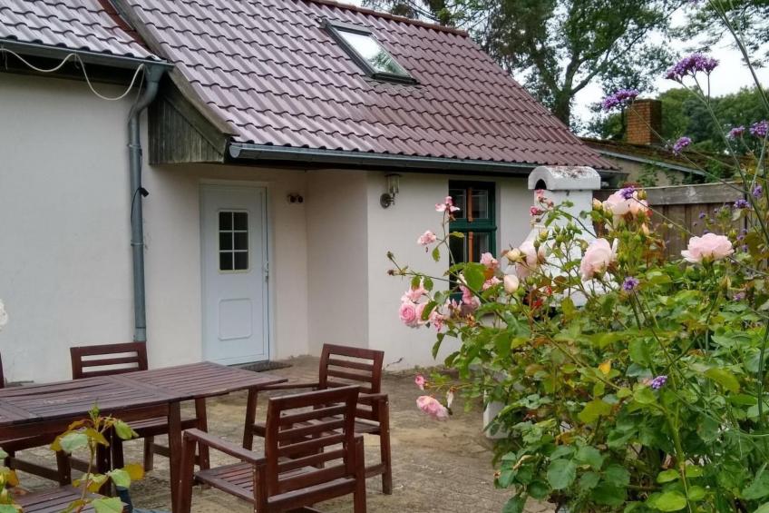 Kleine Ferienwohnung in Groß Mohrdorf mit Terras