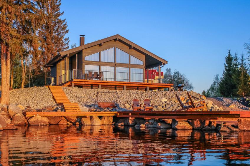 Lakeside villa
