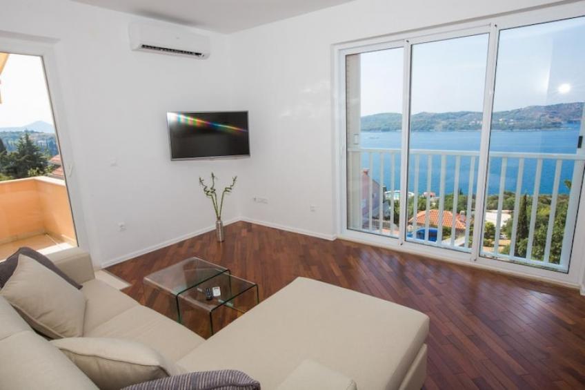 Apartments Nina - Two-Bedroom Apartment with Balcony and Sea View (Orašac) - foto 4