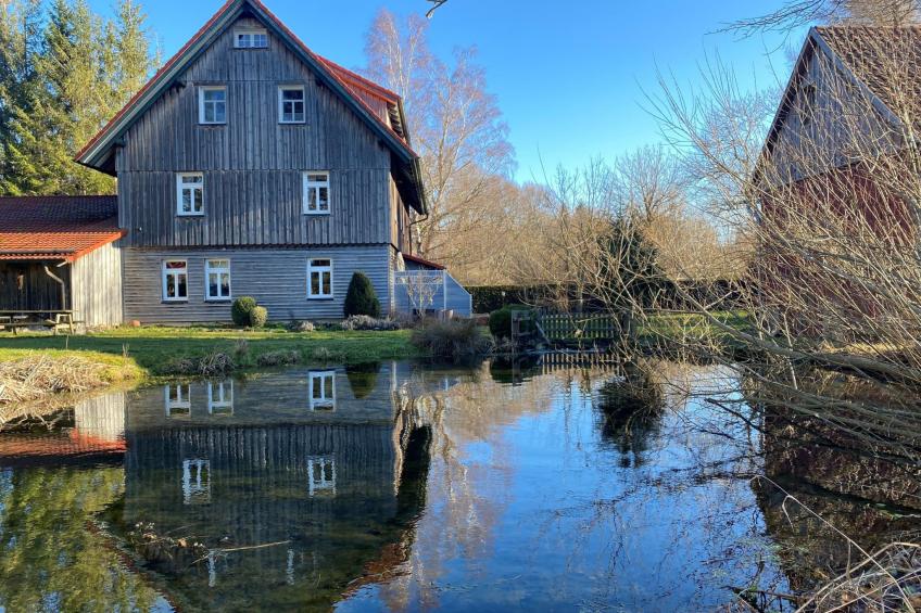 Appartement in Eggeröder Brunnen mit Grill, Garten und Terrasse