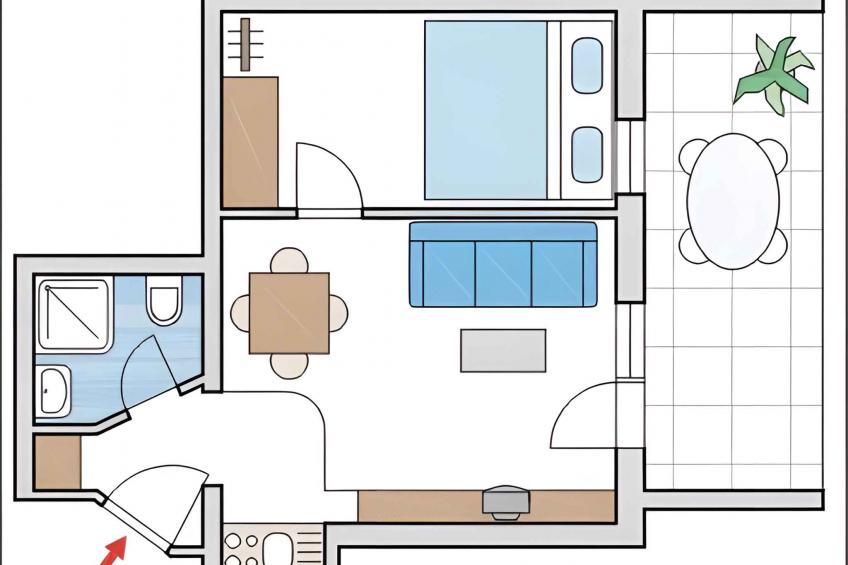 Holiday apartment with garden, washing machine and dishwasher - BF-VPRY - foto 7