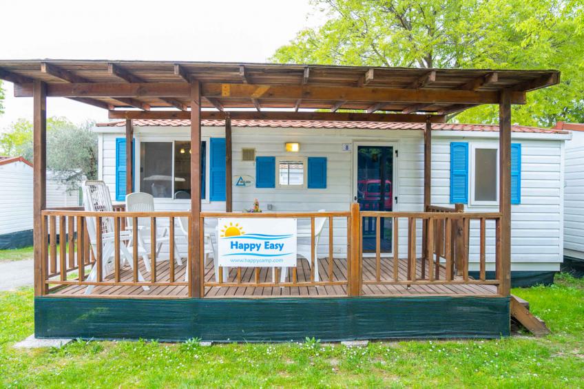 Mobilehome mit Klimaanlage, Pool und halbüberdachter Holzterrasse - BF-G2TKX