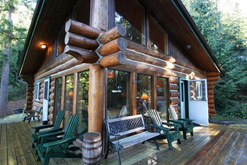 Lakeside Real Log Cabin mit privatem Dock, Haustiere OK - foto 23