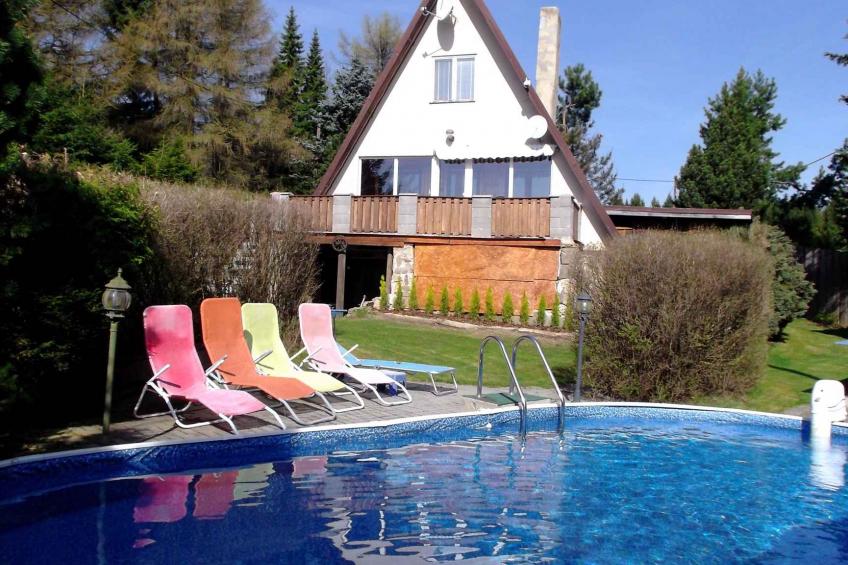 Holiday house Svahova with fireplace, sauna, tennis court, jacuzzi and outdoor pool - BF-JJVG