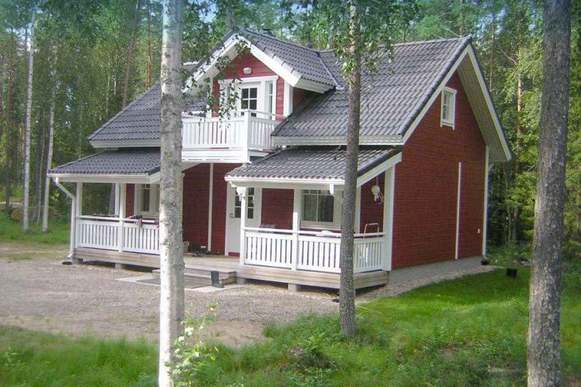 Holiday house with sauna at the lake an a private beach - BF-DR32