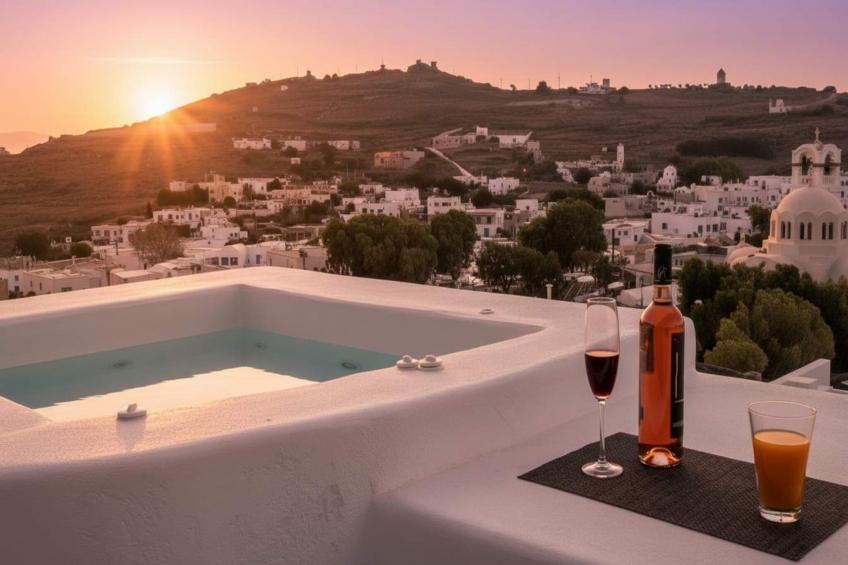 Poseidon’s Water Escape Santorini Rooftop Jacuzzi - foto 7