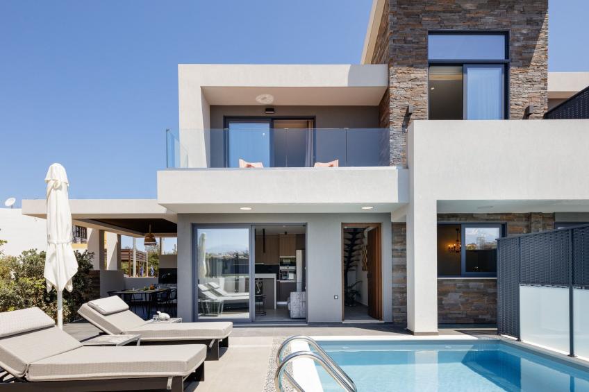 VillAgioi I - Privater Pool und 450m zum Sandstrand