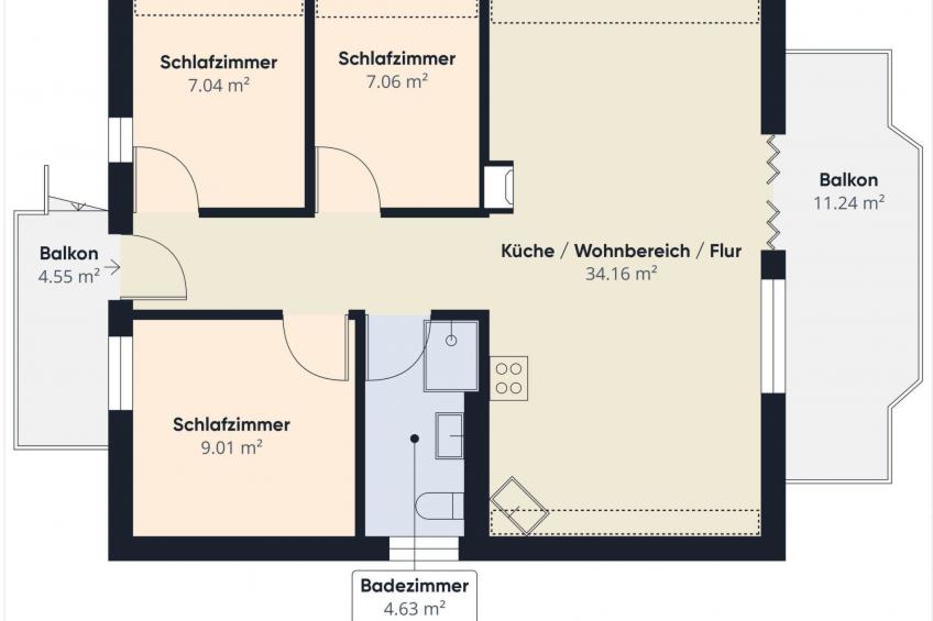 Schirli Dachgeschoss Appartement/Fewo, Bad, WC 6-Bettwohnung - foto 23