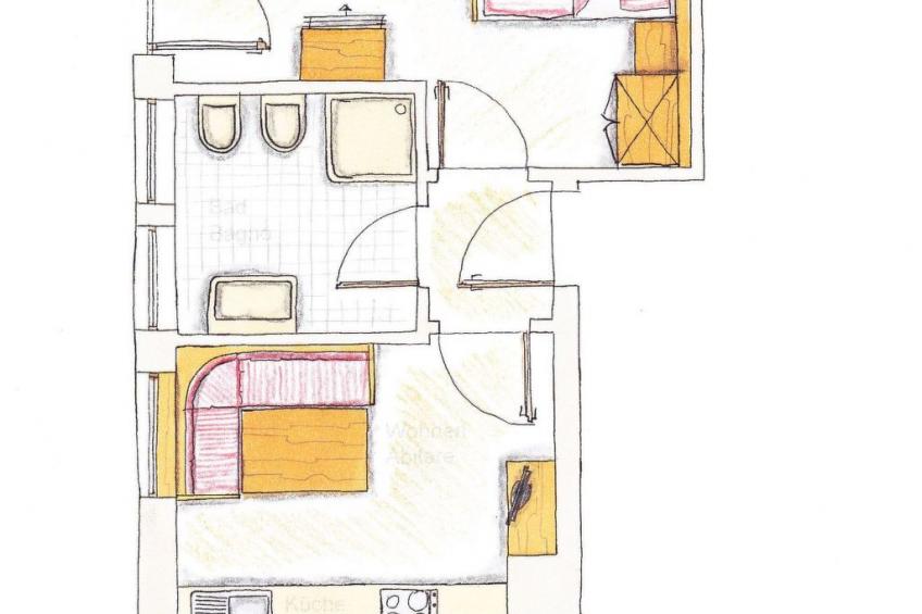 Apartment mit 1 Schlafzimmer und Terrasse/Balkon - foto 3