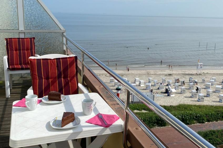 Penthouse mit Meerblick direkt am Strand
