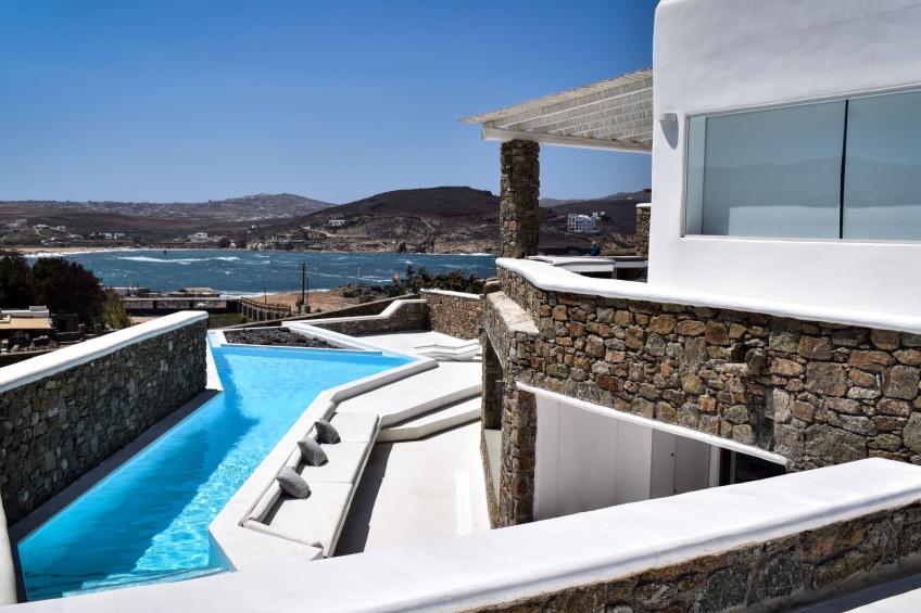 The Beach House Mykonos - privater beheizter Pool - foto 12