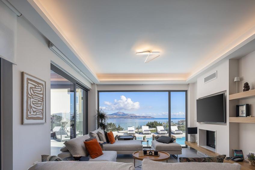 Kalyves Royal Villa-''Gratis''beheizter Pool, Fitnessraum, Meerblick - foto 4