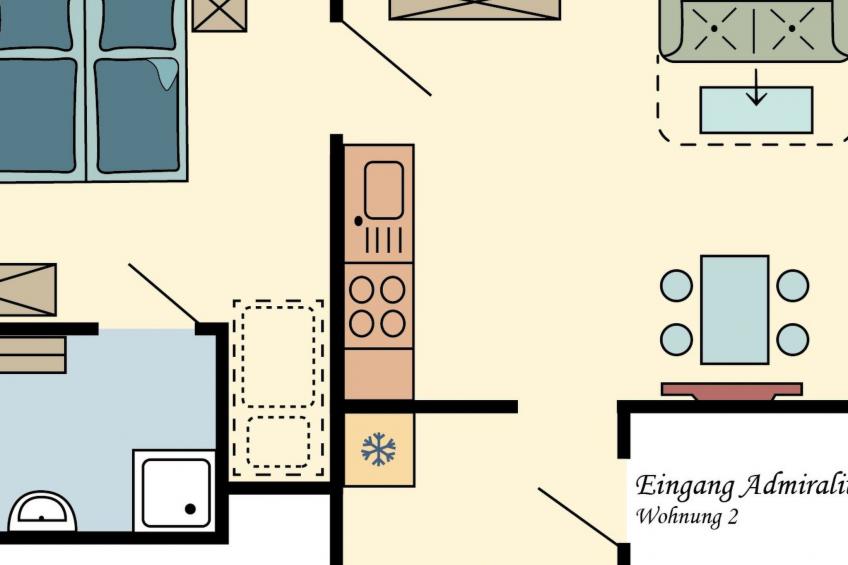 Wohnung für vier Personen im Erdgeschoss - foto 2