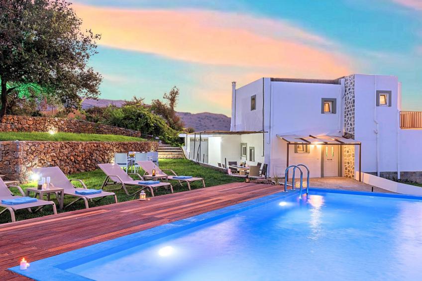 Georgioupolis Blaue Villa Privater Pool