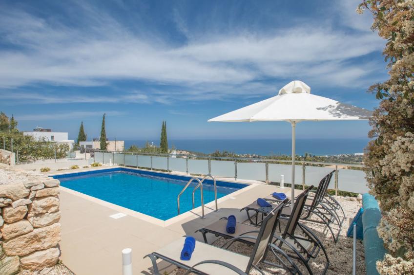 Villa mit Panoramablick auf das Meer von Latchi