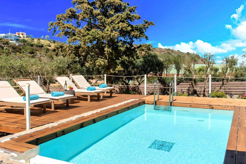 "Cretan Lodge" mit Blick auf das Wasser