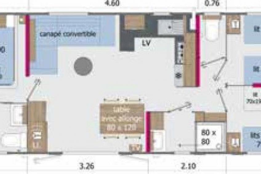 Standing Mobilheim 6 Plätze 2 Bäder - foto 16