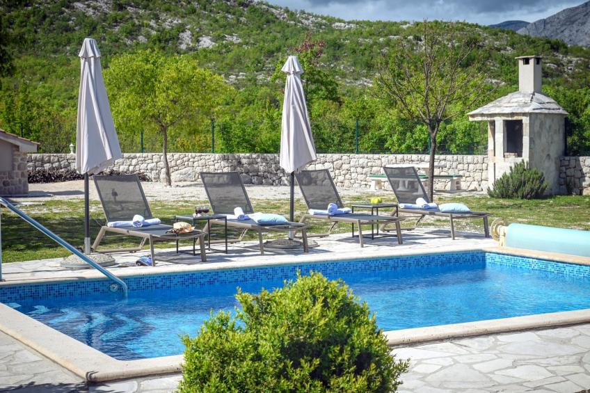 Freistehendes Ferienhaus in Duge Njive mit Privatem Pool - foto 48