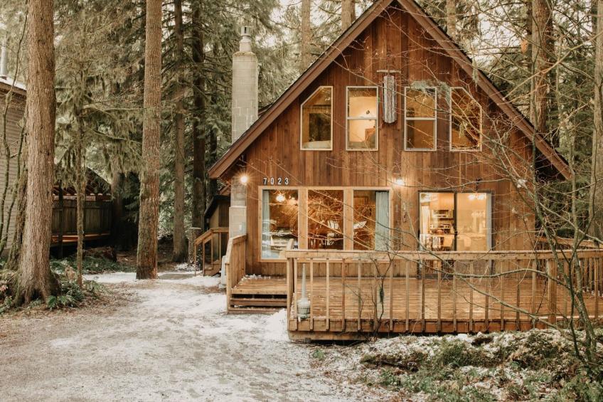 County Cabin mit Klimaanlage, Haustiere OK