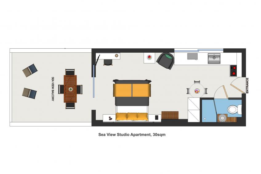 Schöne Ferienwohnung mit Meerblick in Kiveri - foto 14