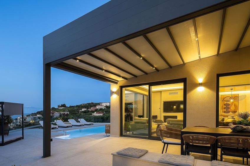 Kalyves Royal Villa-''Gratis''beheizter Pool, Fitnessraum, Meerblick - foto 5