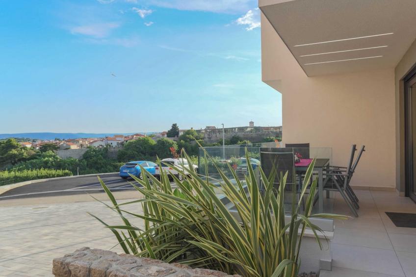 Luxury Beachfront Krk Apartments with Terrace - One Bedroom Apartment with Terrace - foto 13