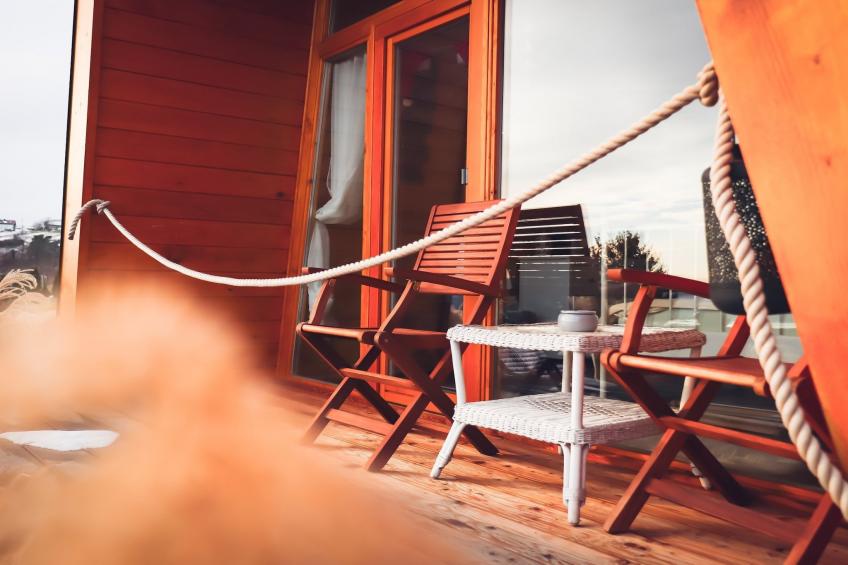 Rustic Refuge Glamping with Hot-Tub and Sauna - Double room with Terrace - foto 15