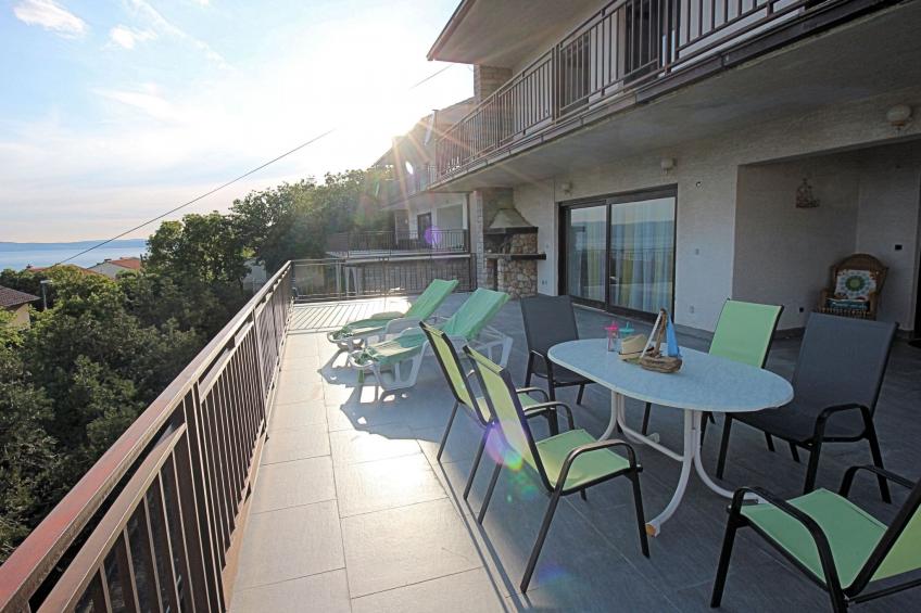 Wunderschönes Ferienhaus in Povile mit Garten, Terrasse und Grill und Meerblick - foto 14