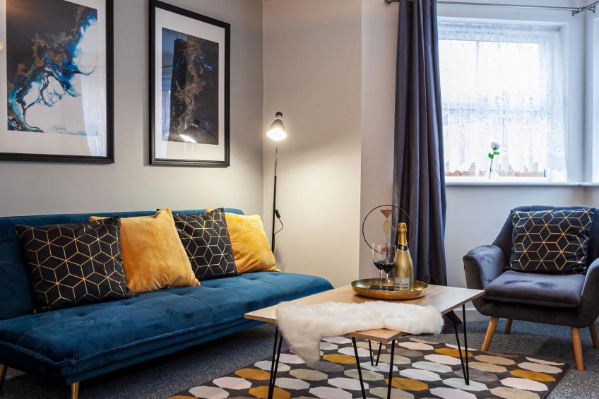 Stilvolle, schöne Wohnung mit zwei Schlafzimmern