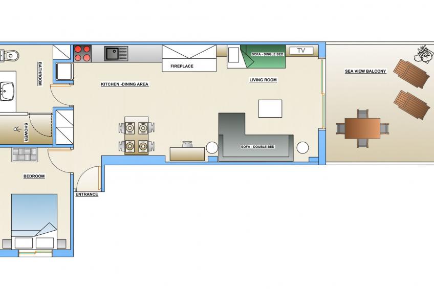 Luxuriöses Apartment mit einem Schlafzimmer direkt am Wasser, Meerblick - foto 21