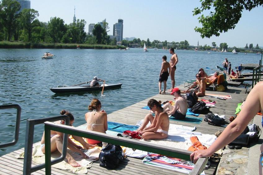 Moderne Wohnung in Kaisermühlen mit Garten und Panoramablick - foto 13