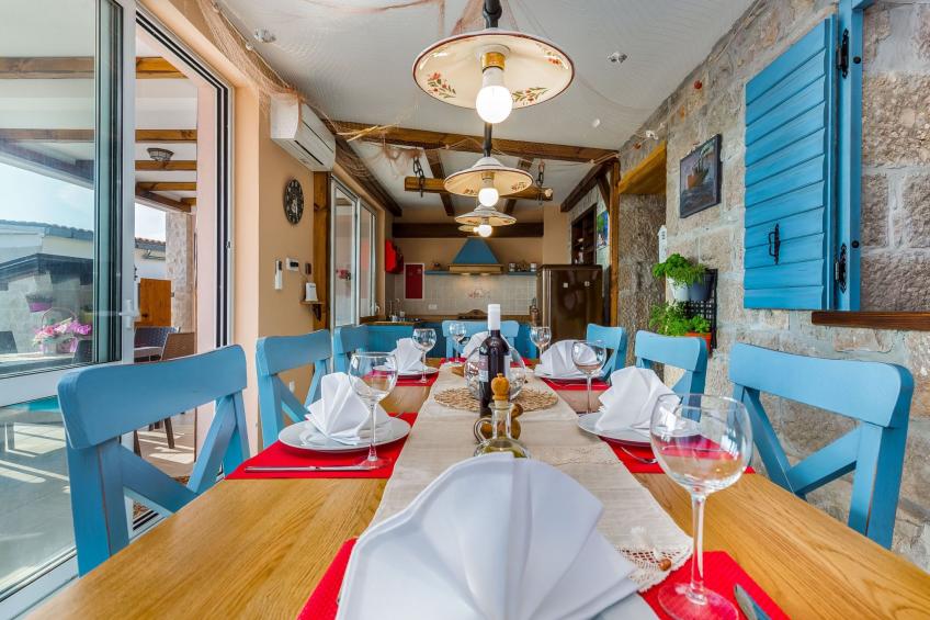 Meerblick Ferienvilla Haus Lucija mit Pool - foto 41