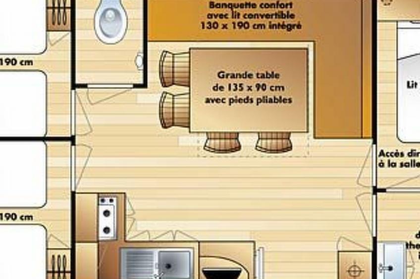 Mobilheim Budget 6p auf dem Campingplatz Scheldeoord - foto 14