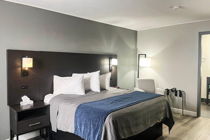 1 King Bed | Non-Smoking, Micfridge - foto 16
