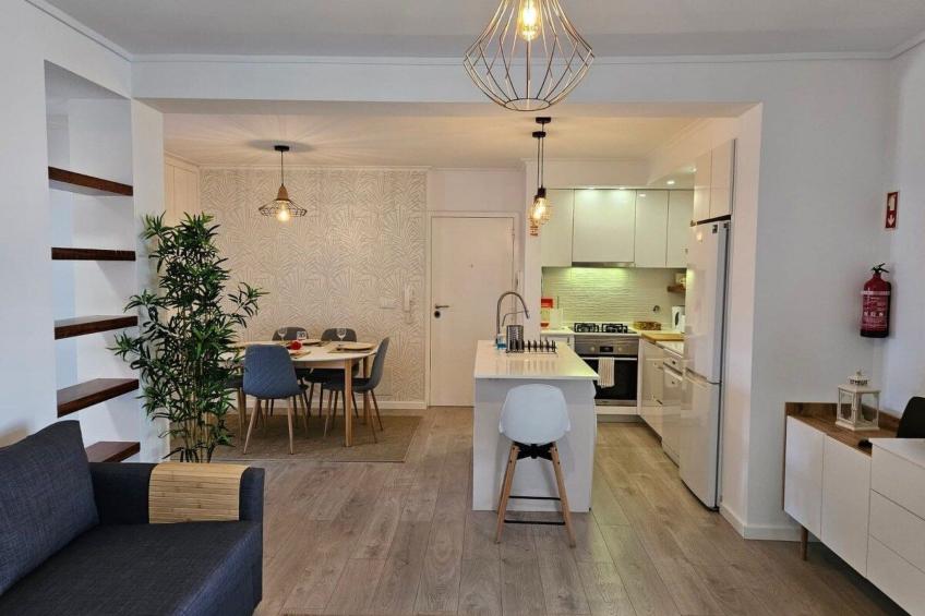 Fluss Meer Sonne am Costa Nova Strand