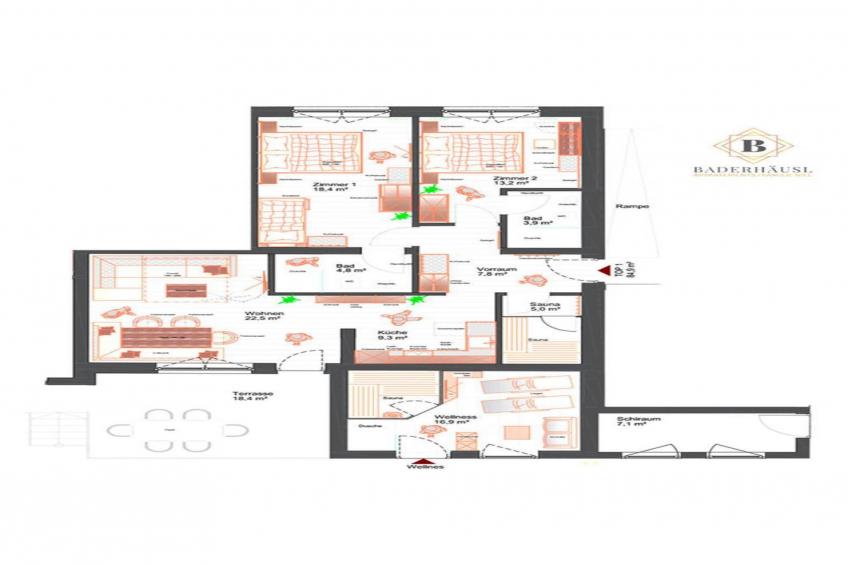 Apartment building Baderhäusl, Bramberg am Wildkogel - Type A - foto 31