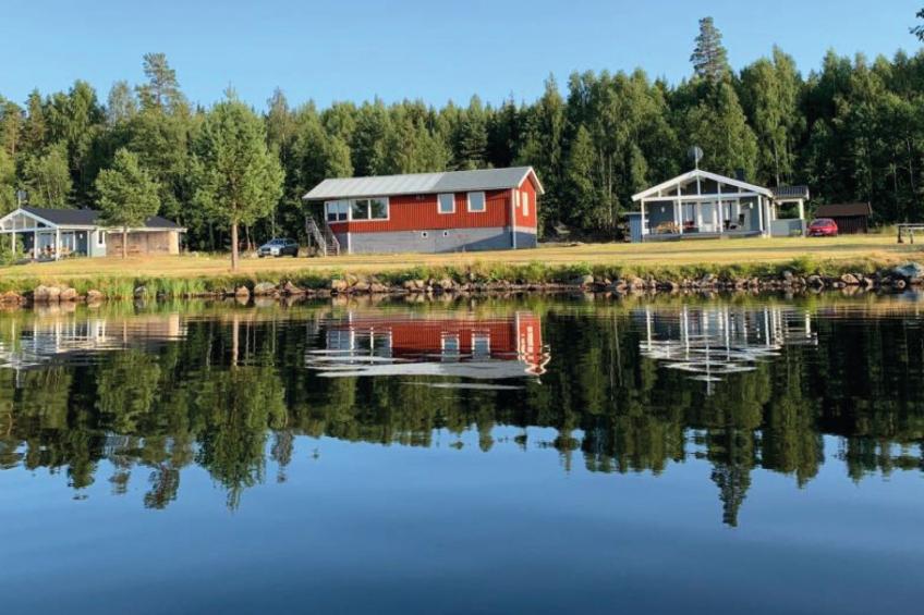 Häuser mit Seeblick Schweden - Rotes Haus