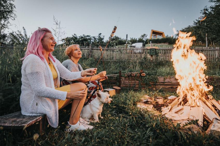 Rustic Refuge Glamping with Hot-Tub and Sauna - Double room with Terrace - foto 16