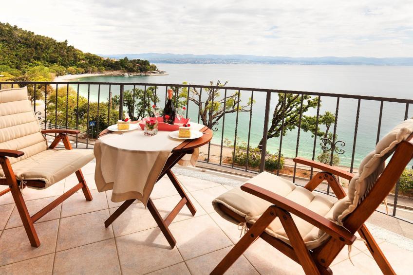 Splendid Beachfront Medveja Apartments - Studio with Balcony and Sea View 2 - foto 7