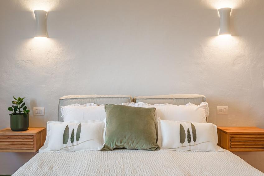 Mittelalterliche toskanische Unterkunft mit Aussicht und geräumigem Bad