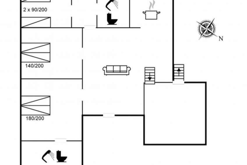 "Helin" - 100m from the sea in Sealand