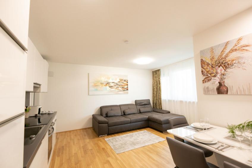 Moderne Wohnung in Kaisermühlen mit Garten und Panoramablick - foto 24