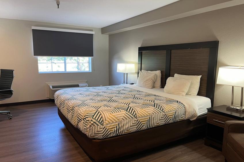 1 King Bed | Non-Smoking, Micfridge - foto 8