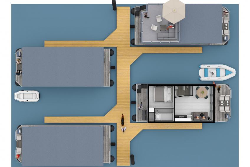 Houseboat Marina Mookerplas 4-6 persons (roof terrace) - foto 27