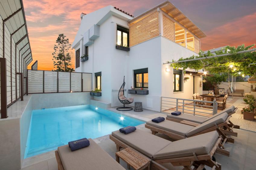 Villa Krevatina mit privatem Pool und großer Veranda