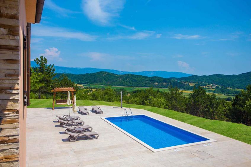 Villa mit schöner Aussicht, Wellness-Zimmer und Pool in der Nähe von Pazin - BF-6V5G3