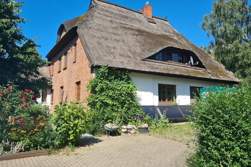 Schöne Wohnung im reetgedachten Bauernhaus